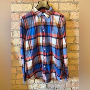 J. Crew Multicolor Plaid Button Down Flannel